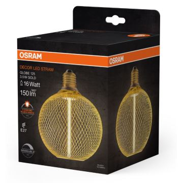 Lampadina LED dimmerabile DECOR  FILAMENT G125 E27/3,5W/230V 1800K oro - Osram