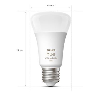 Lampadina LED Dimmerabile Philips Hue White And Color Ambiance A60 E27/9W/230V 2000-6500K