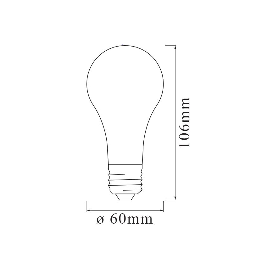 Lampadina LED dimmerabile SMART+ FILAMENT A55 E27/6W/230V 2400K - Ledvance