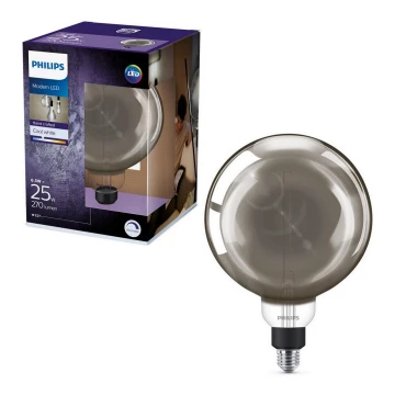 Lampadina LED dimmerabile SMOKY VINTAGE Philips G200 E27/6,5W/230V 4000K