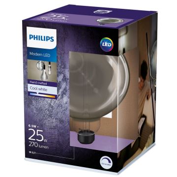 Lampadina LED dimmerabile SMOKY VINTAGE Philips G200 E27/6,5W/230V 4000K