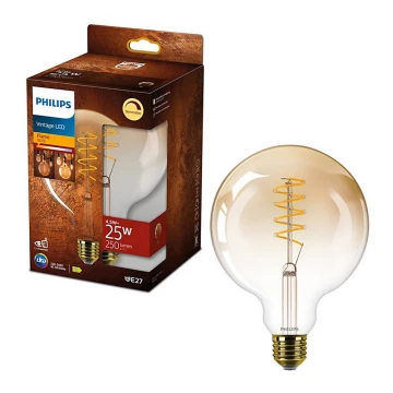 Lampadina LED dimmerabile  VINTAGE Philips G120 E27/4,5W/230V 1800K