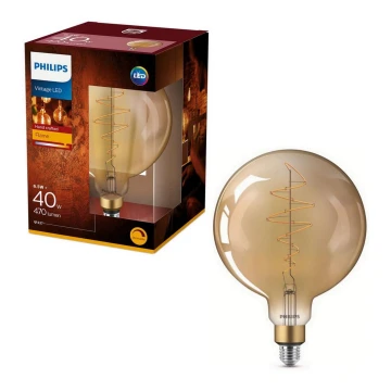 Lampadina LED dimmerabile VINTAGE Philips G200 E27/6,5W/230V 2000K