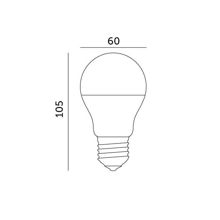 Lampadina LED E27/8,5W/230V 3000K