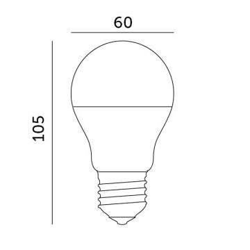 Lampadina LED E27/8,5W/230V 4000K