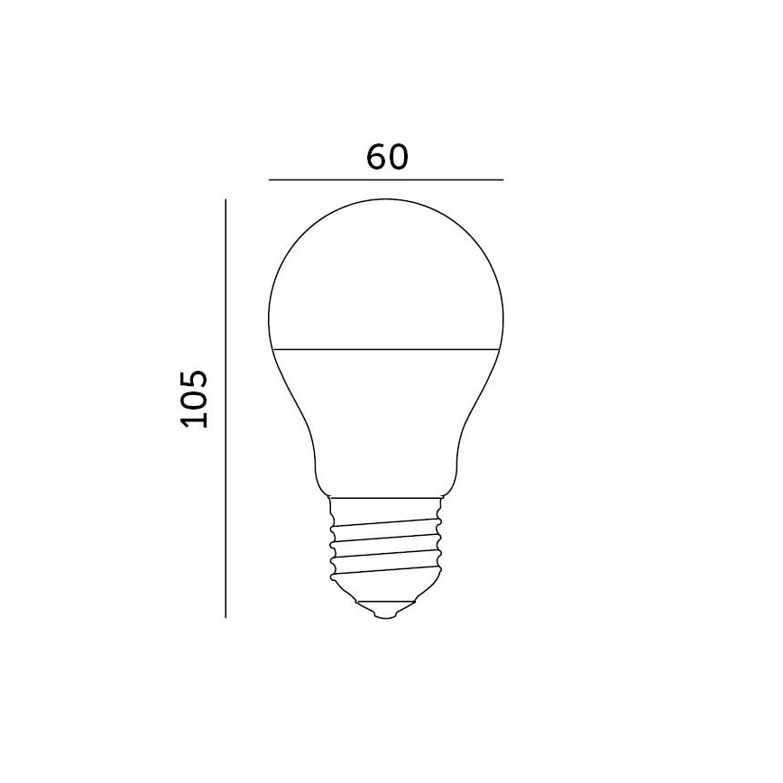 Lampadina LED E27/8,5W/230V 4000K