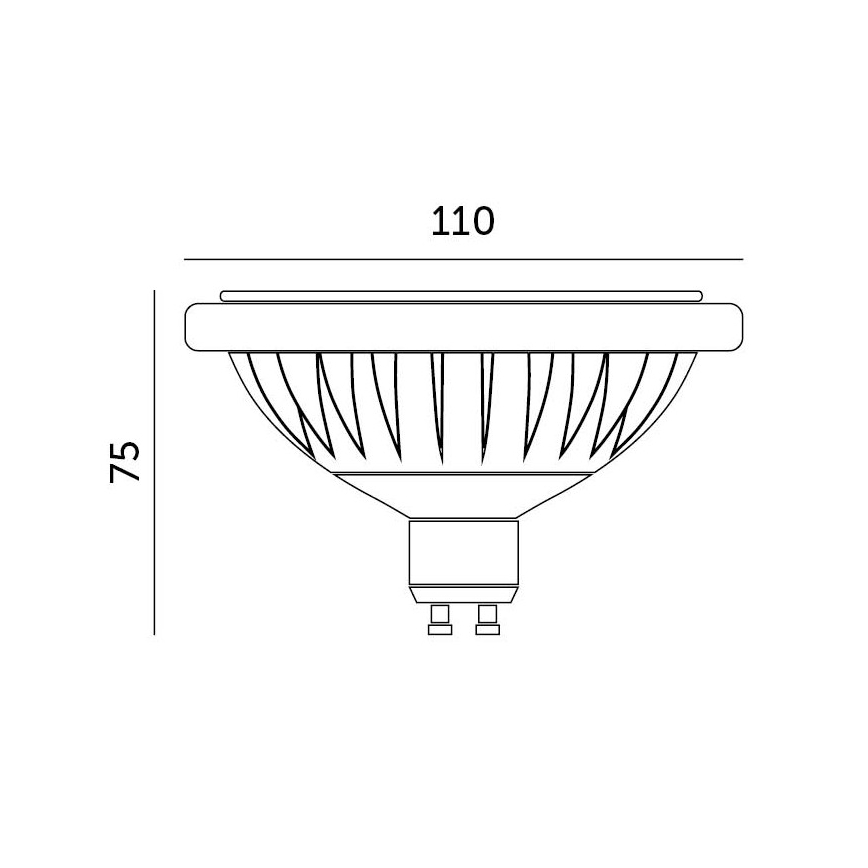 Lampadina LED ES111 GU10/15W/230V 4000K