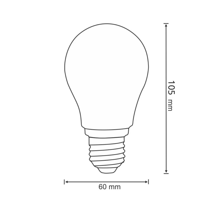 Lampadina LED FILAMENT A60 E27/6W/230V 3000K