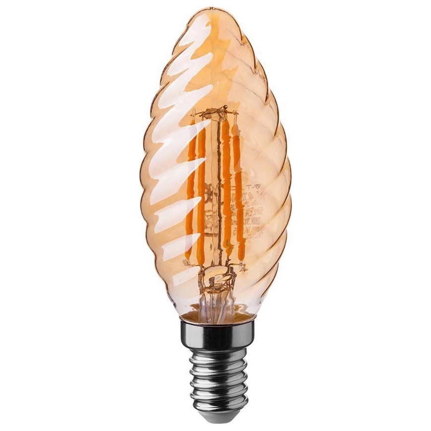 Lampadina LED FILAMENT AMBER E14/4W/230V 2200K