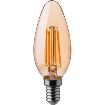 Lampadina LED FILAMENT AMBER E14/4W/230V 2200K