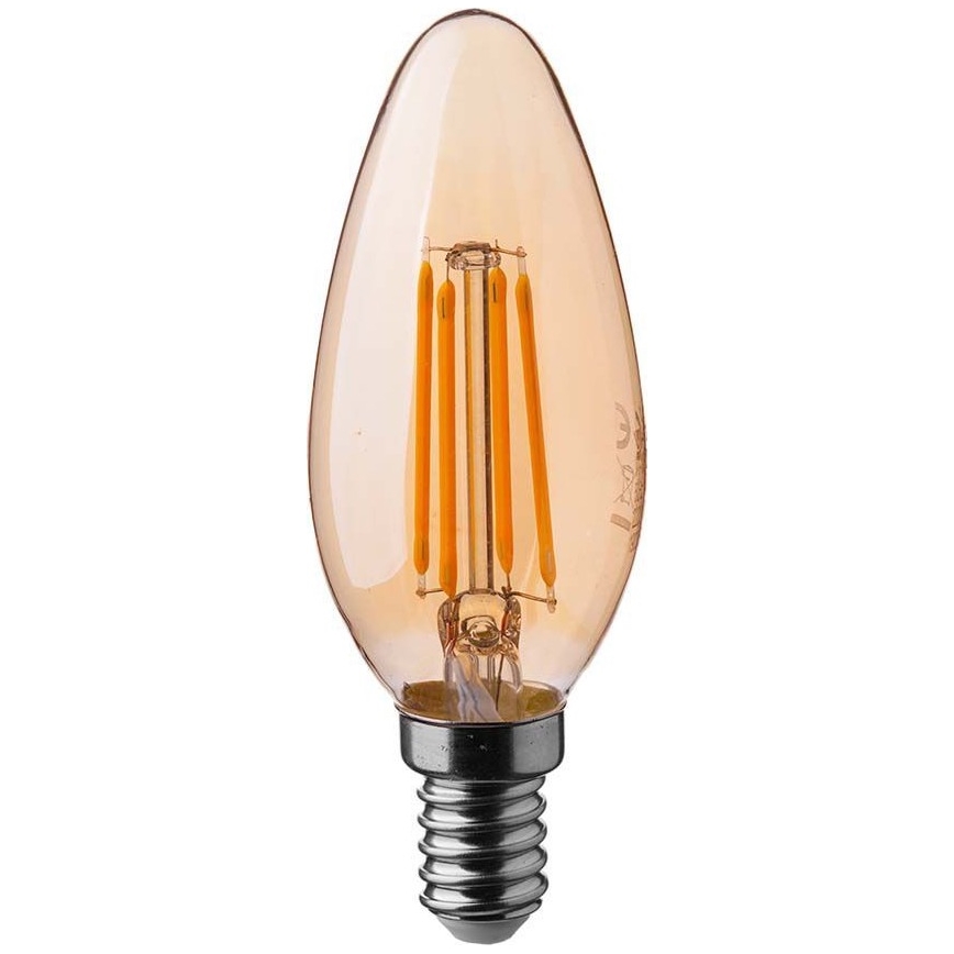 Lampadina LED FILAMENT AMBER E14/4W/230V 2200K