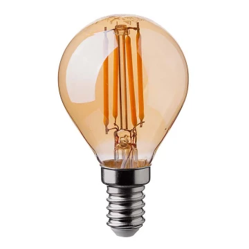 Lampadina LED FILAMENT AMBER P45 E14/4W/230V 2200K