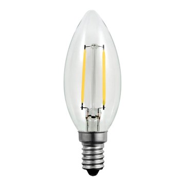 Lampadina LED FILAMENT C37 E14/2W/230V 3000K