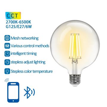 Lampadina LED FILAMENT G125 E27/6W/230V 2700-6500K - Aigostar