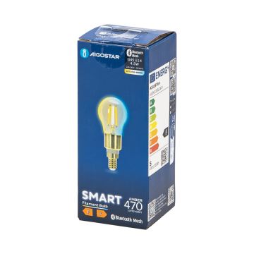 Lampadina LED FILAMENT G45 E14/4,5W/230V 2700-6500K - Aigostar