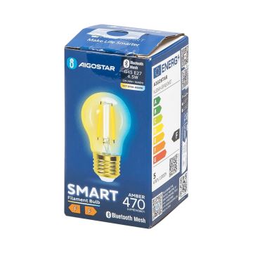 Lampadina LED FILAMENT G45 E27/4,5W/230V 2700-6500K - Aigostar