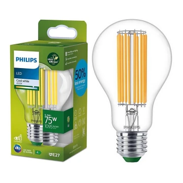 Lampadina LED FILAMENT Philips A70 E27/5,2W/230V 4000K