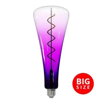 Lampadina LED FILAMENT SHAPE T110 E27/5W/230V 1800K viola