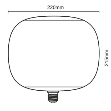 Lampadina LED FILAMENT SMOKE T220 E27/4W/230V 1800K