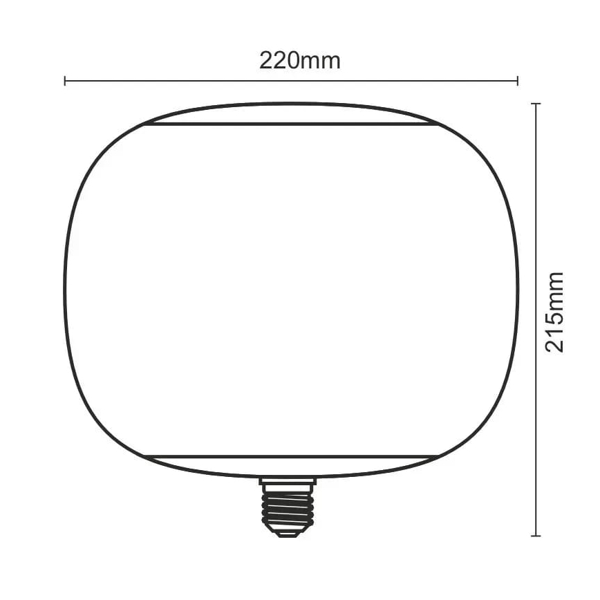 Lampadina LED FILAMENT SMOKE T220 E27/4W/230V 1800K