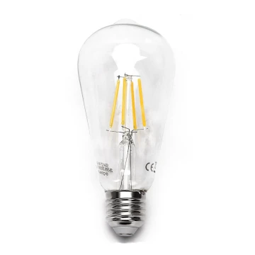 Lampadina LED FILAMENT ST64 E27/6W/230V 2700K - Aigostar