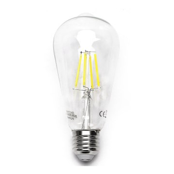 Lampadina LED FILAMENT ST64 E27/6W/230V 6500K - Aigostar