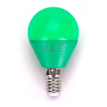 Lampadina LED G45 E14/4W/230V verde - Aigostar