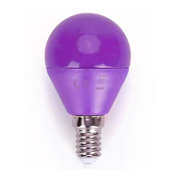 Lampadina LED G45 E14/4W/230V viola - Aigostar