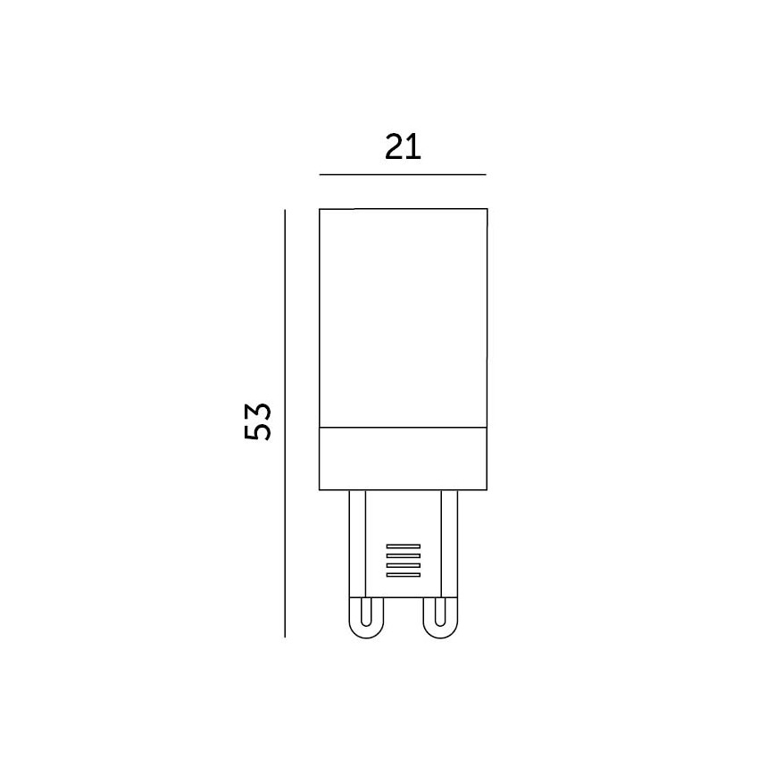 Lampadina LED G9/3W/230V 6000K 100°