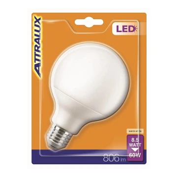 Lampadina LED G95 E27/8,5W/230V 2700K - Attralux