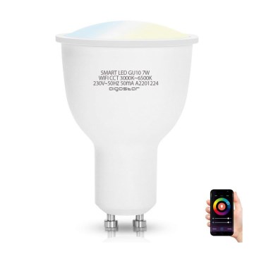 Lampadina LED GU10/7W/230V 3000-6500K Wi-Fi - Aigostar