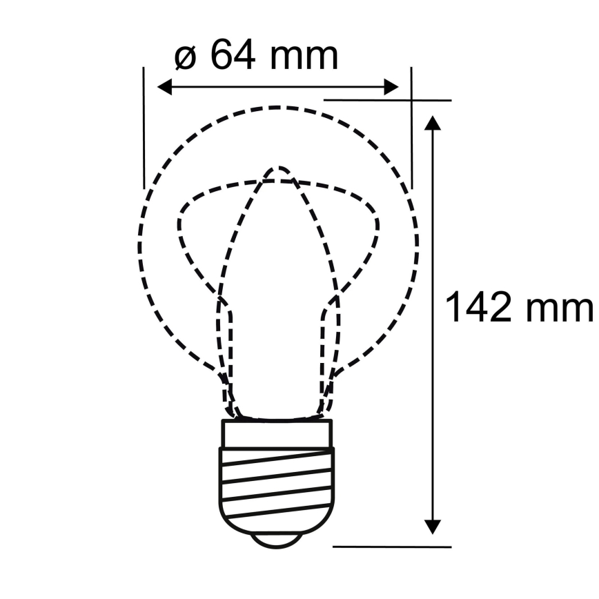 Lampadina LED INNER ST64 E27/3,5W/230V 1800K - Paulmann 28886