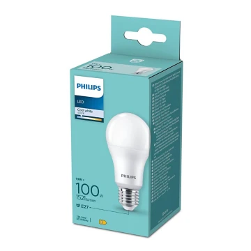 Lampadina LED Philips A60 E27/13W/230V 4000K