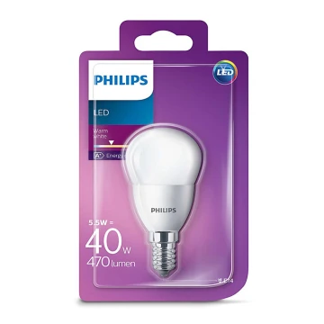 Lampadina LED Philips E14/5,5W/230V