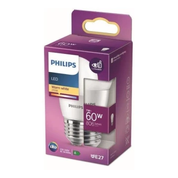 Lampadina LED  Philips P48 E27/7W/230V 2700K