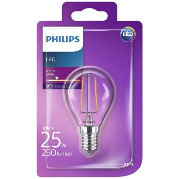 Lampadina LED Philips VINTAGE E14/2W/230V 2700K