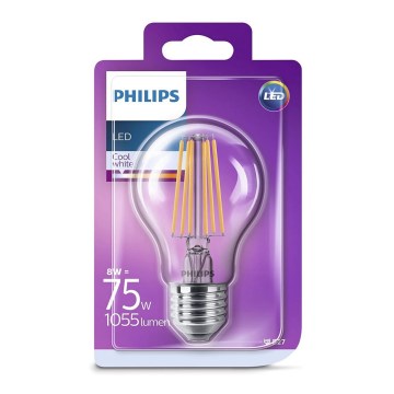 Lampadina LED Philips VINTAGE E27/8W/230V 4000K