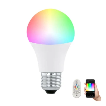 Lampadina LED RGB dimmerabile CONNECT E27/9W + Telecomando - Eglo