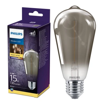 Lampadina LED SMOKY VINTAGE Philips ST64 E27/2,3W/230V 2700K