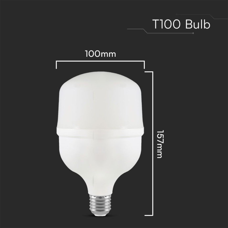 Lampadina LED T100 E27/30W/230V 6500K