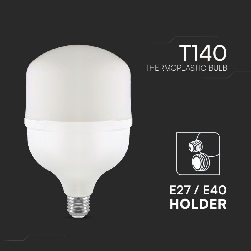 Lampadina LED T140 E40 E27/50W/230V 4000K