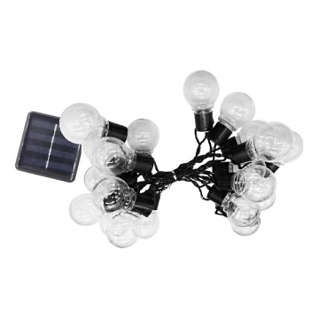 LED - Catena solare 20xLED/0,12W/1,2V 1xAA IP44 3000K