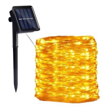 LED - Catena solare 300xLED/0,12W/1,2V 1xAA IP44 3000K