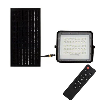 LED da esterno dimmerabile solare per riflettore LED/10W/3,2V IP65 4000K nero + telecomando