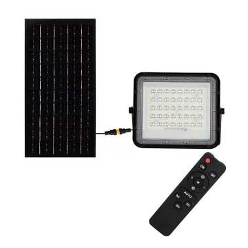 LED da esterno dimmerabile solare per riflettore LED/10W/3,2V IP65 6400K nero + telecomando
