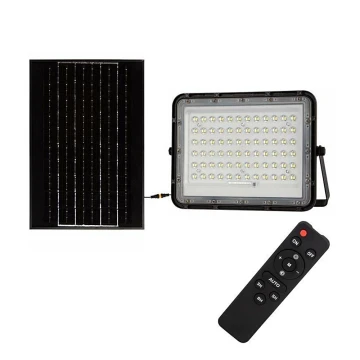 LED da esterno dimmerabile solare per riflettore LED/15W/3,2V IP65 4000K nero + telecomando