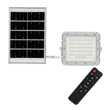 LED da esterno dimmerabile solare per riflettore LED/6W/3,2V IP65 4000K bianco + telecomando