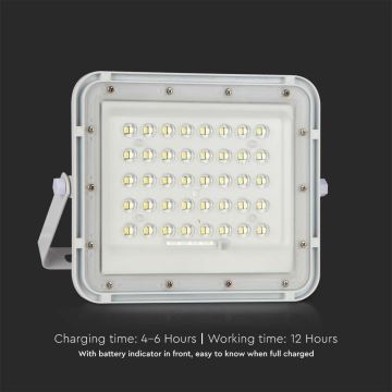 LED da esterno dimmerabile solare per riflettore LED/10W/3,2V IP65 4000K bianco + telecomando