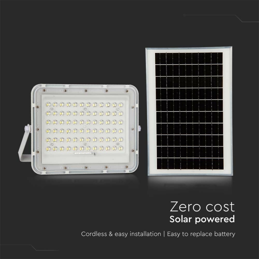 LED da esterno dimmerabile solare per riflettore LED/15W/3,2V IP65 6400K bianco + telecomando