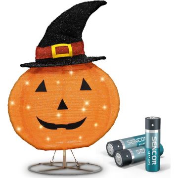 LED Decorazione per esterni HALLOWEEN LED/3xAA/bianco caldo IP44 zucca